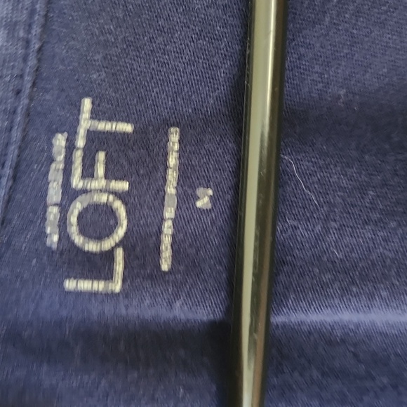 LOFT Women's Navy Blue Long Sleeve Top, Medium - Picture 3 of 4